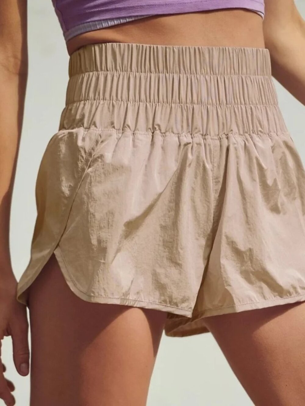 Free people Movement The Way Home Shorts in Clay Color high rise Sz Small